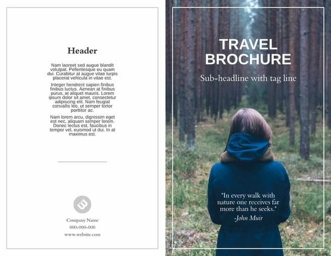 How to make a brochure