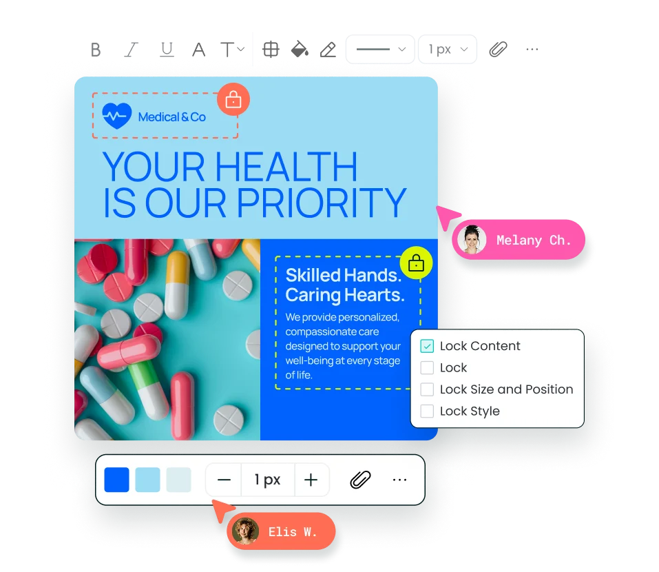 Lock down your  branded templates